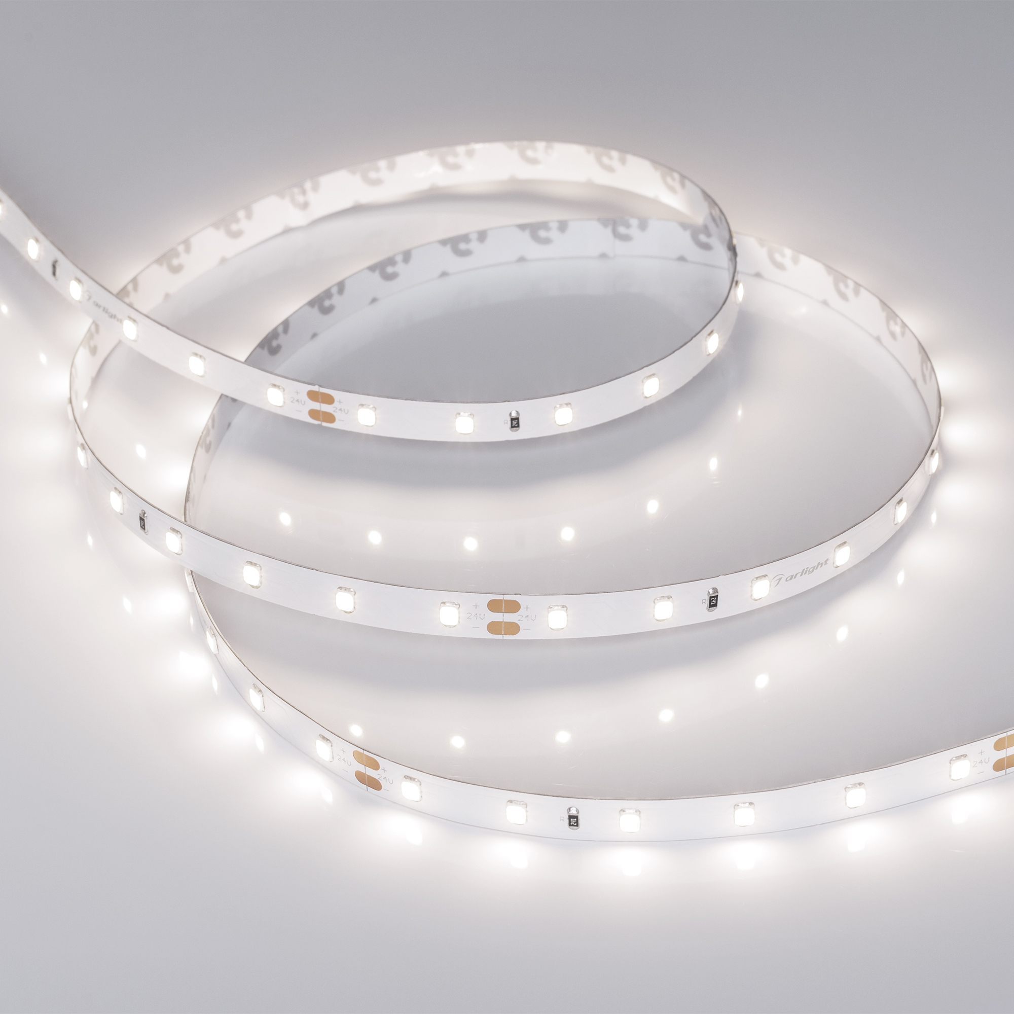 Лента LED RT-A60-8mm 24V Day4000 (4.8 W/m, IP20, 2835, 5m) (ARL, Открытый) Arlight 016144(2)