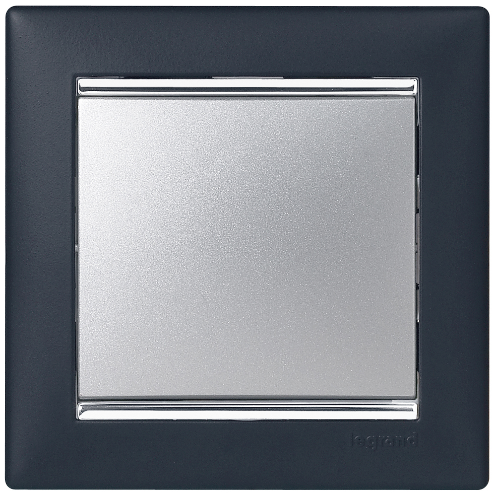 VALENA Рамка 1 пост ноктюрн/серебро Legrand/Daccord 770391