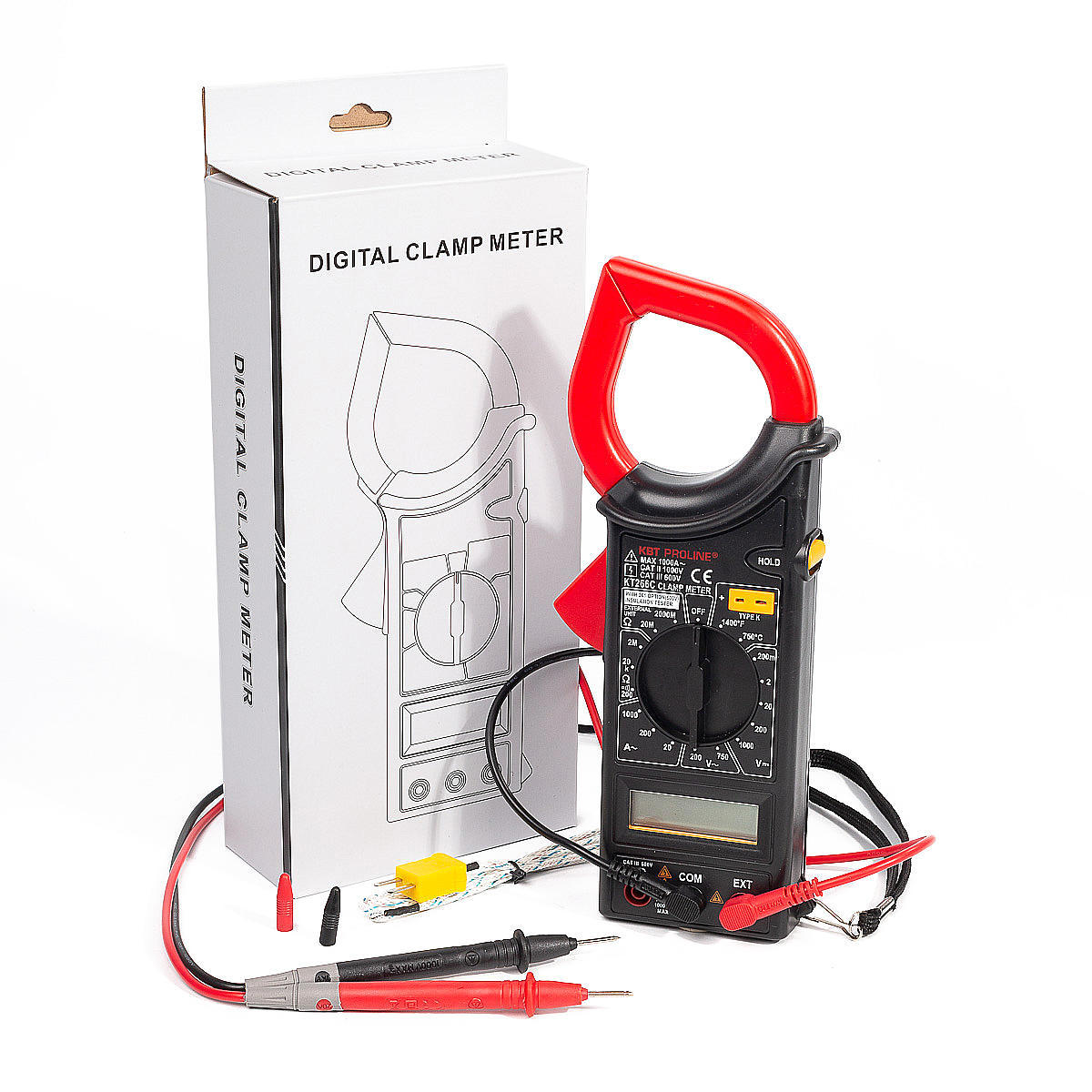 Клещи токовые цифровые KT 266C серия PROLINE КВТ 79132