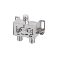 Делитель ТВ х 2 под F разъём 5-1000 МГц, REXANT 05-6001