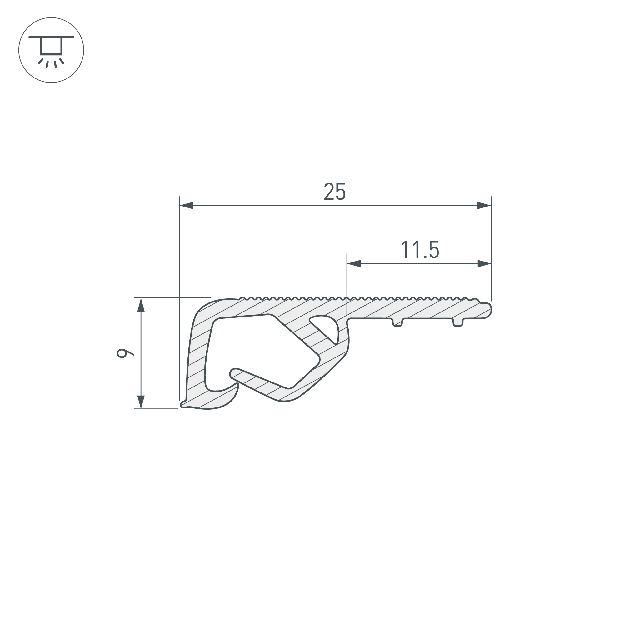 Экран SL-KANT-H16-3000 ROUND OPAL Arlight 036042