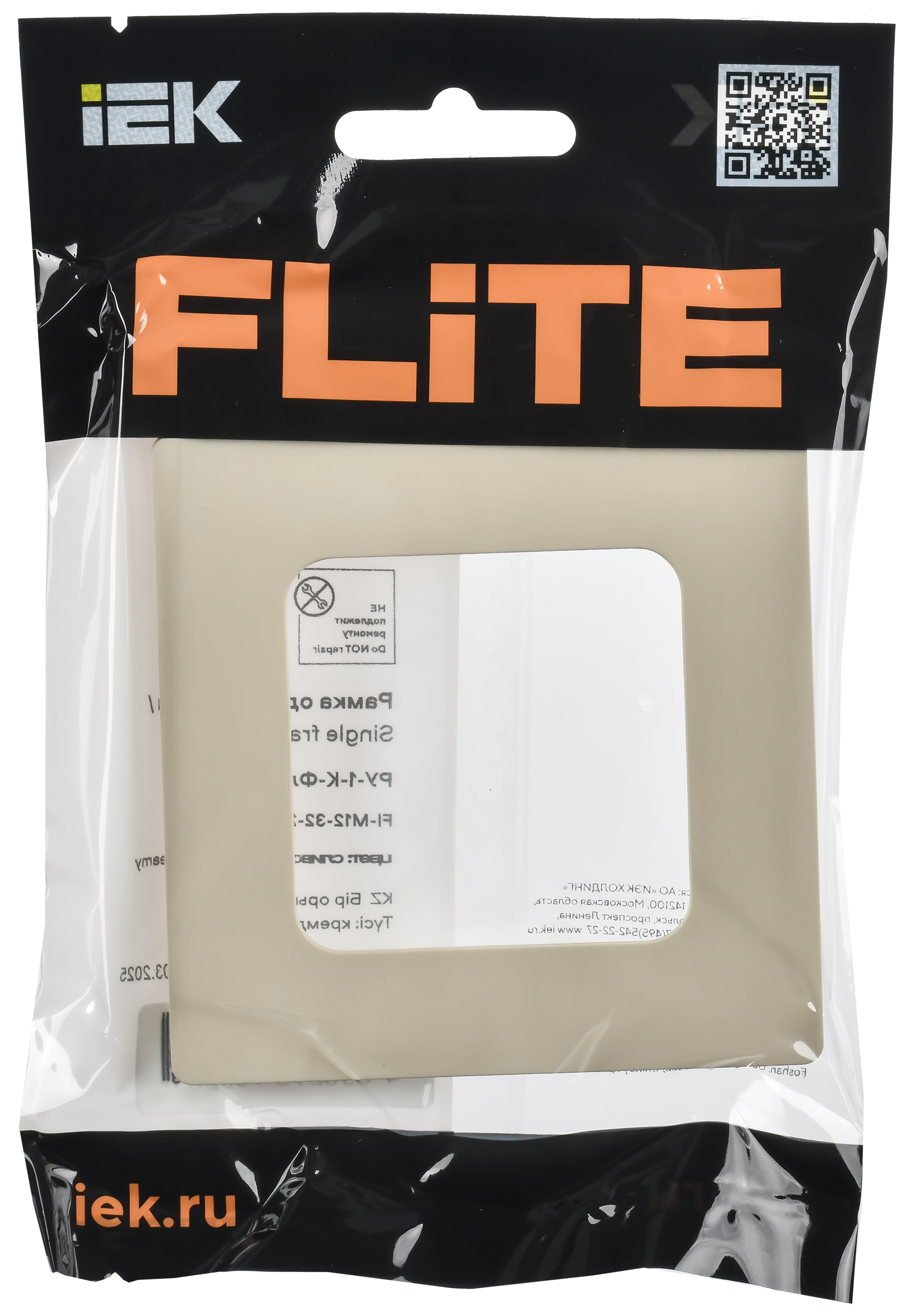 FLITE CLASSIC Рамка 1-местная РУ-1-К-ФлСл сливочный IEK FI-M12-32-20-K86