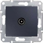 Sedna Розетка телевизионная TV оконечная 1дБ в рамку графит Schneider Electric SDN3201670