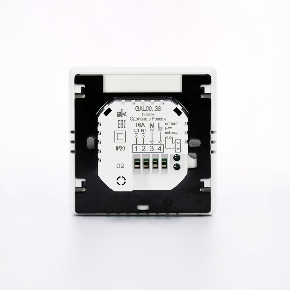 ARTGALLERY ТЕРМОСТАТ программируемый с Wi-Fi для электрического теплого пола, 16 А, моноблочный, БЕЛЫЙ Systeme Electric GAL000138