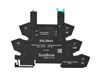 Розетка 230В AC/DC для реле интерфейсного 60В DC, push-in зажим Systeme Electric SSLZRA4