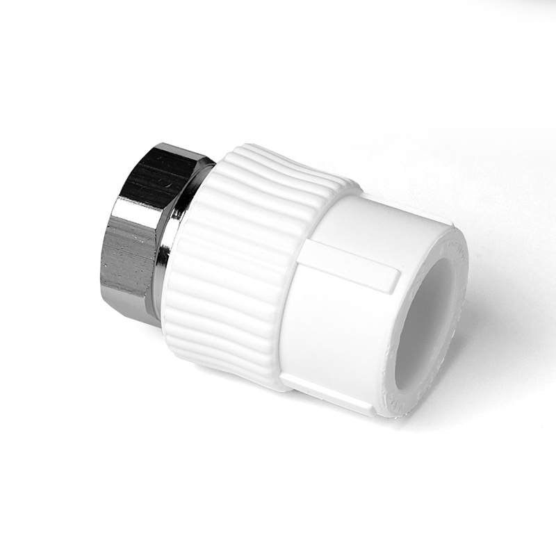 Муфта комбинированная 20x1/2' с накидной гайкой полипропиленовая PPR белый PRO AQUA PA29008
