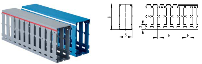 Короб перфорированный RL12 60x40 серый QUADRO DKC 00135RL
