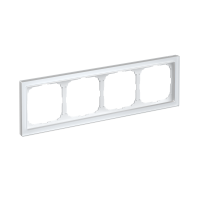 ARTGALLERY PURE 4-постовая РАМКА, ОРГАНИЧЕСКОЕ СТЕКЛО БЕЛЫЙ Systeme Electric GAL320104