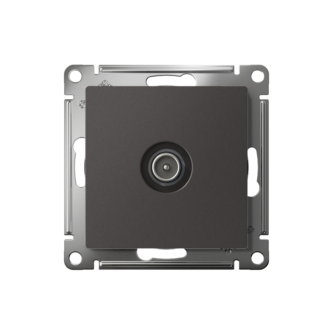 ATLASDESIGN TV РОЗЕТКА оконечная 1DB, механизм, БАЗАЛЬТ Systeme Electric ATN001491