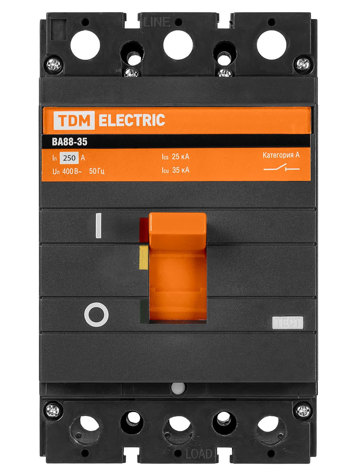 Автоматический выключатель ВА88-35 трехполюсной 250А 35кА TDM ELECTRIC SQ0707-0017