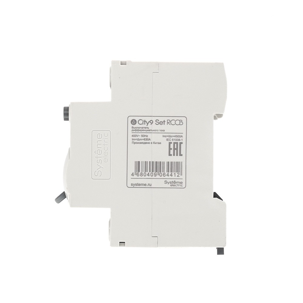 Выключатель дифференциального тока (ВДТ) 63А 4P 300мА Тип-AC 400В City9 Set Systeme Electric C9R66463