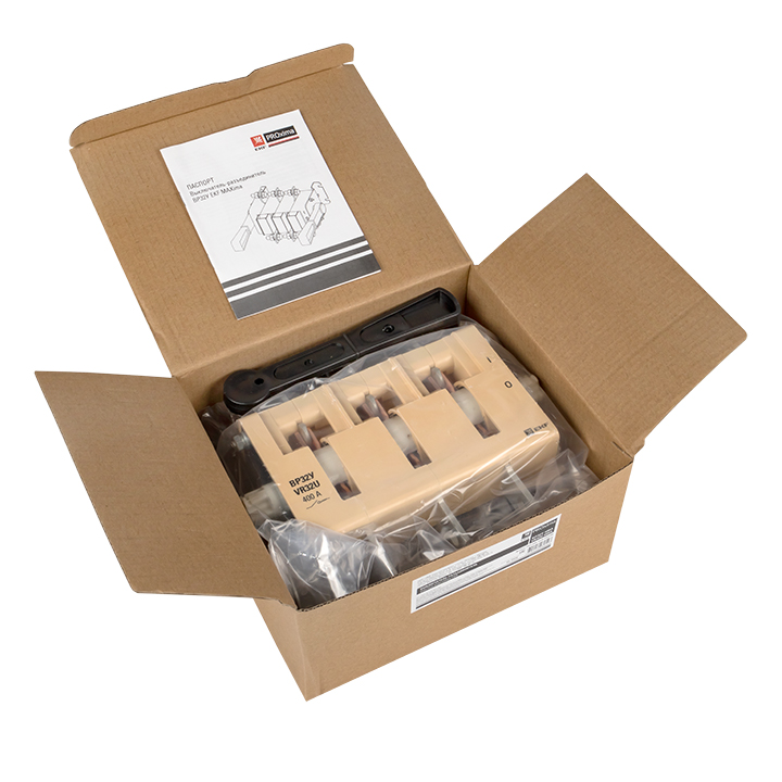 Выключатель-разъединитель ВР32У-37B31250 400А 1 направление с дугогасительными камерами съемная левая/правая рукоятка MAXima EKF uvr32-37b31250