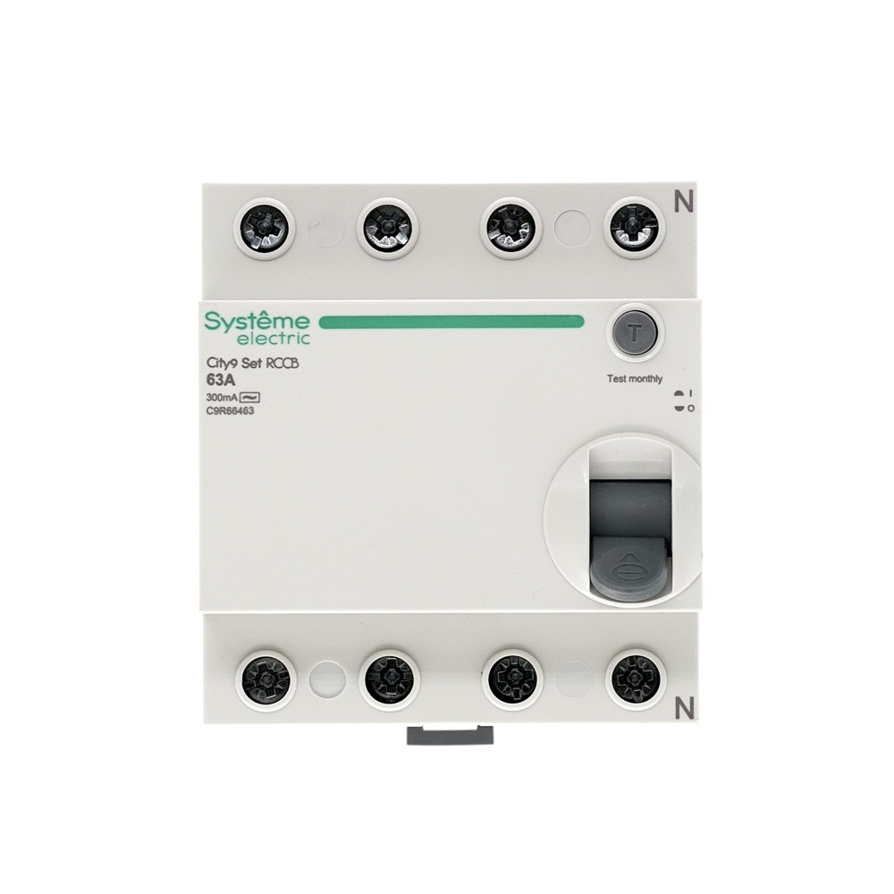 Выключатель дифференциального тока (ВДТ) 63А 4P 300мА Тип-AC 400В City9 Set Systeme Electric C9R66463