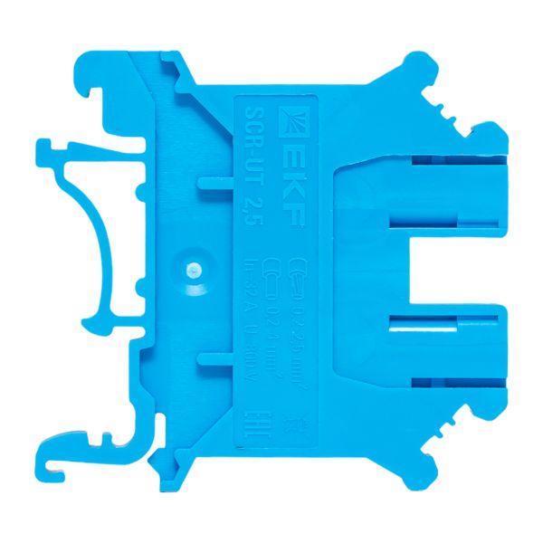 Клеммная колодка винтовая 2.5 UT синяя EKF scr-ut-2,5-b