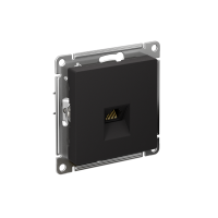 Розетка ATLASDESIGN компьютерная RJ45 механизм карбон Systeme Electric ATN001083