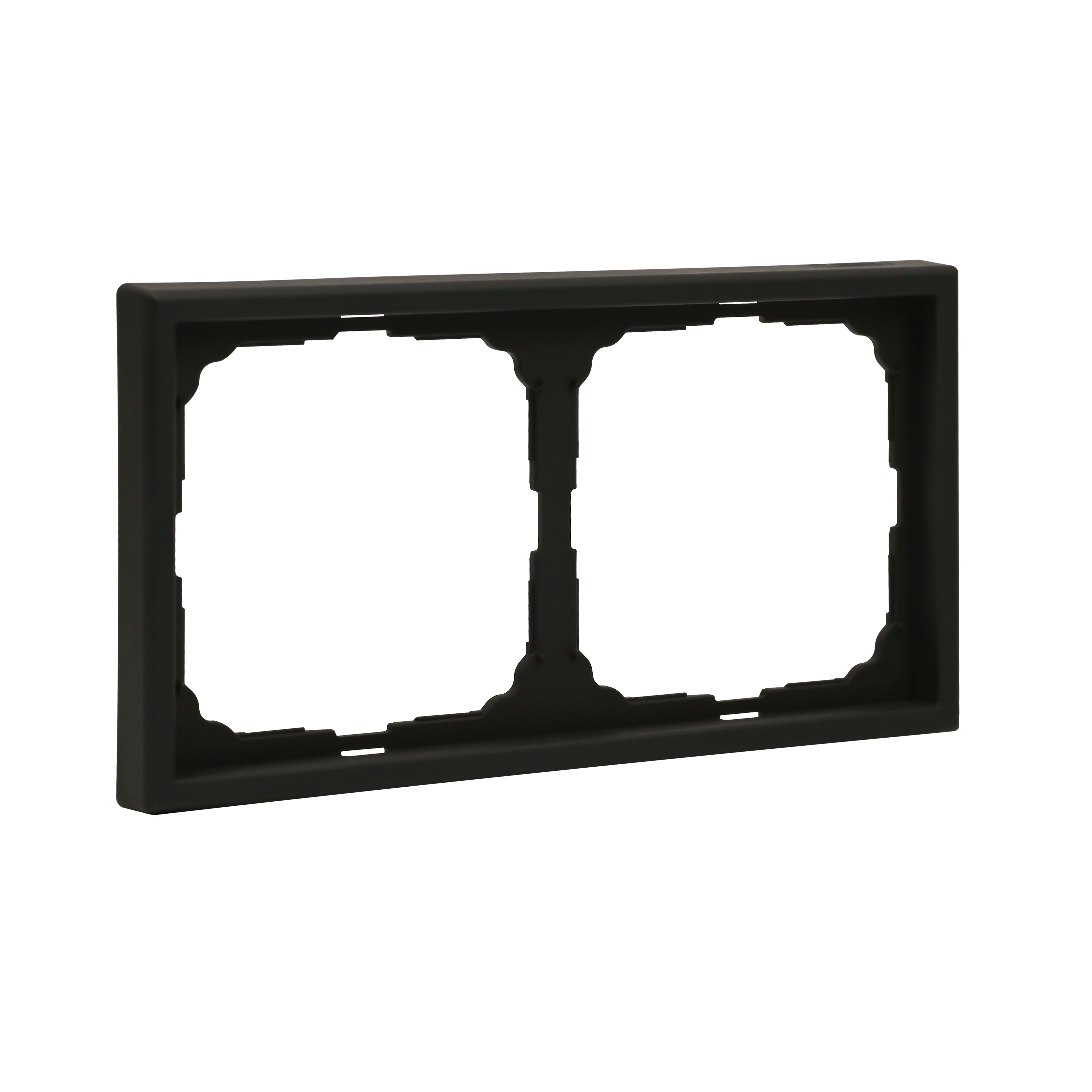 ARTGALLERY рамка 2-постовая, универсальная, карбон Systeme Electric GAL001002