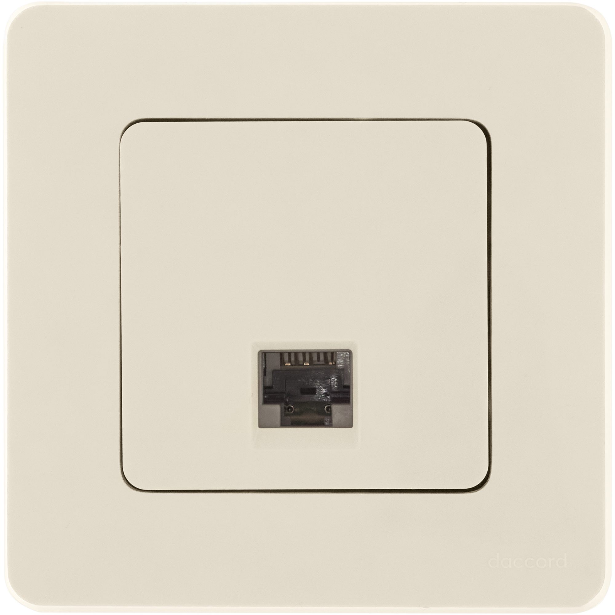 Розетка компьютерная RJ45 категория 6 UTP слоновая кость INSPIRIA IEK 673831
