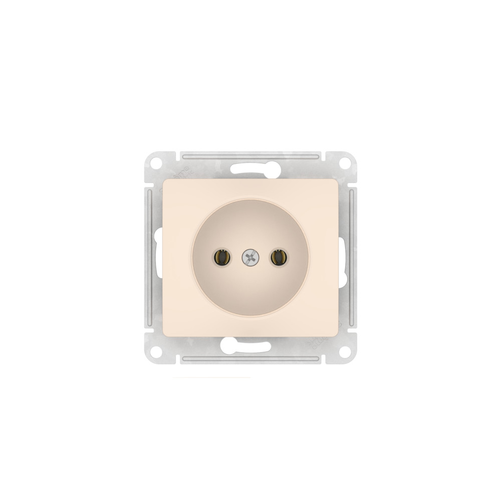 GLOSSA РОЗЕТКА без заземления, 16А, быстрозажимные клеммы, БЕЖЕВЫЙ Systeme Electric GSL000241S