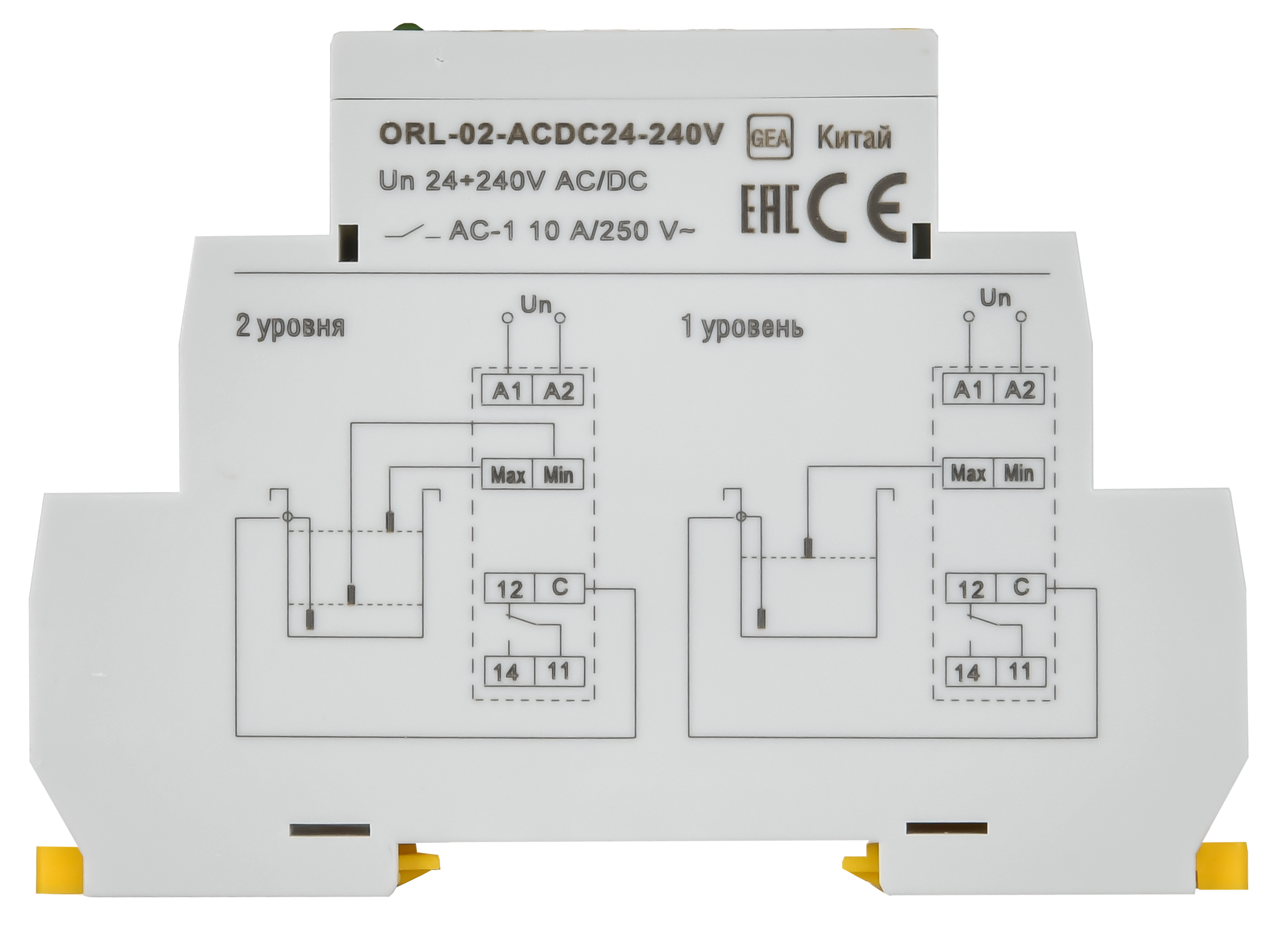 Реле наполн/дренаж ORL 24-240 В AC/DC ONI ORL-02-ACDC24-240V