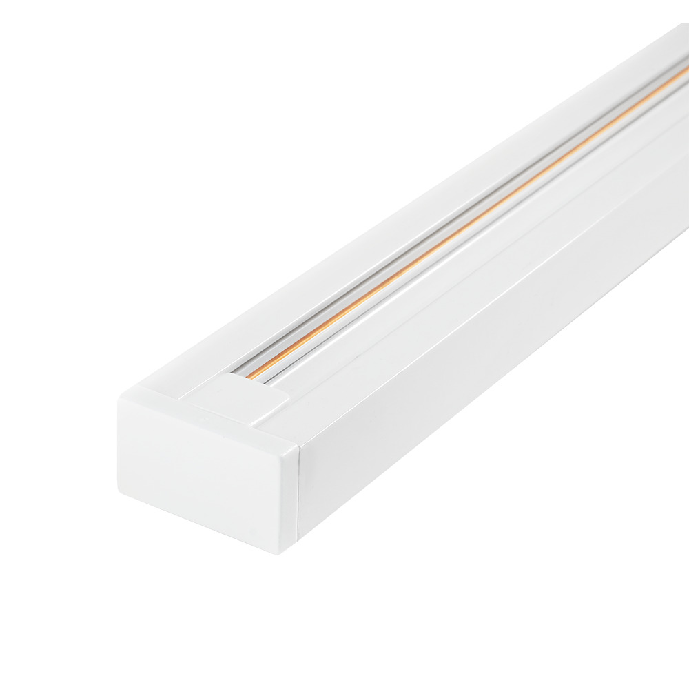 Шинопровод белый 2м  PTR 2M-WH  с токоподводом и  заглушкой Jazzway JazzWay 5010727