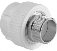 Переход 75 х 2'1/2 НР под ключ полипропиленовый PPR белый PRO AQUA PA23526