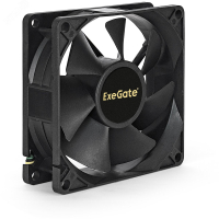 Вентилятор для корпуса 12В DC, 80x80x25 мм, 3pin, 2200RPM, 22dBA, подшипник скольжения ExeGate EX283377RUS