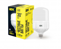 Лампа светодиодная HP 30Вт 230В 4000К E27 IEK LLE-HP-30-230-40-E27