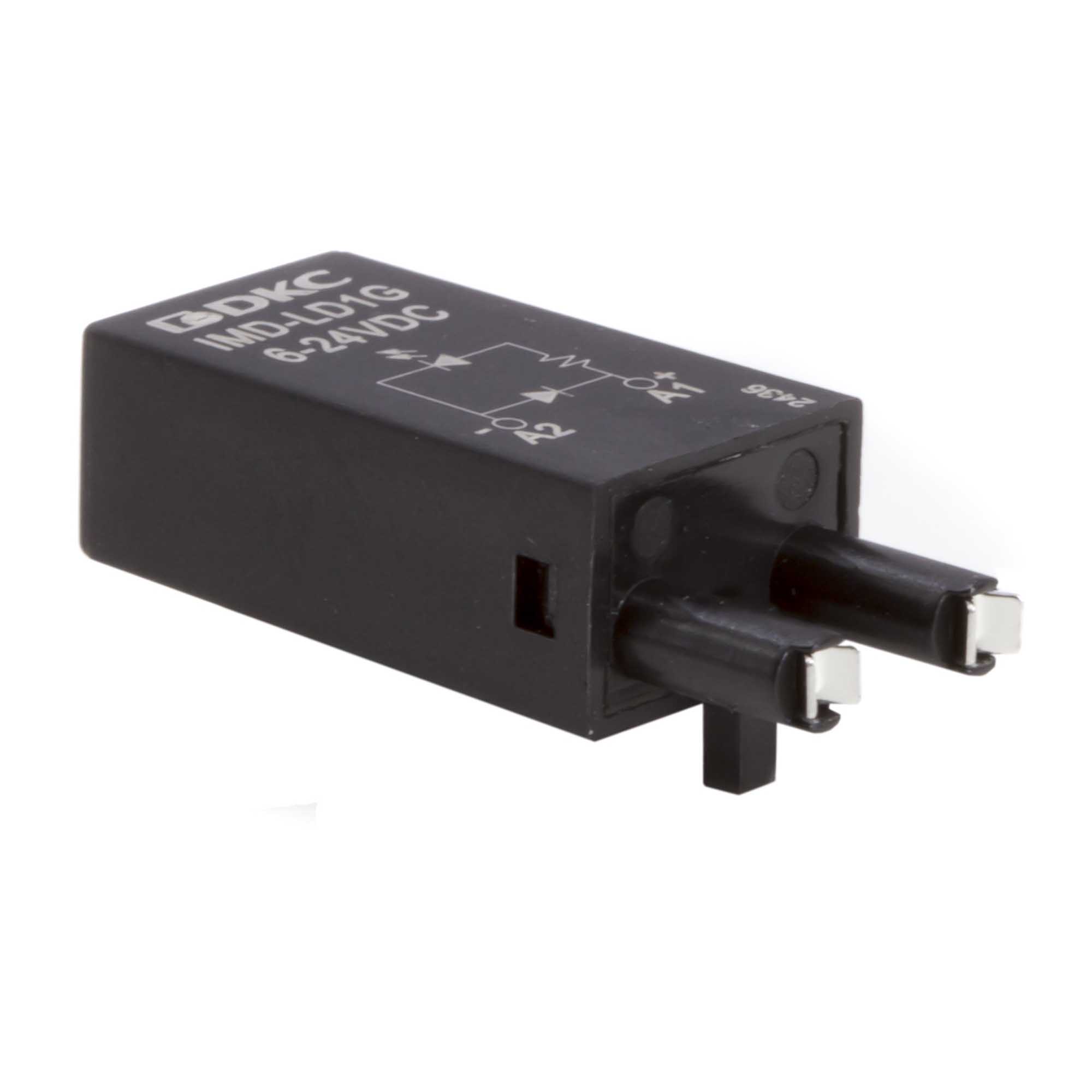 Модуль индикации и защиты, LED зелёный+диод (A1+), 6-24V DC DKC IMD-LD1G
