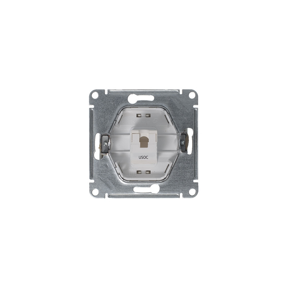 GLOSSA розетка телефонная RJ11 механизм платина Systeme Electric GSL001281T