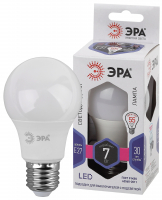 Лампа светодиодная LED 7 Вт 560Лм 6000К груша холодный E27 170-265В LED A60-7W-860-E27 Standart ЭРА Б0044087
