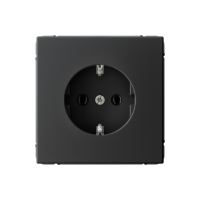 ARTGALLERY РОЗЕТКА с заземлением, 16А, механизм, быстрозажимные клеммы, карбон Systeme Electric GAL001043S