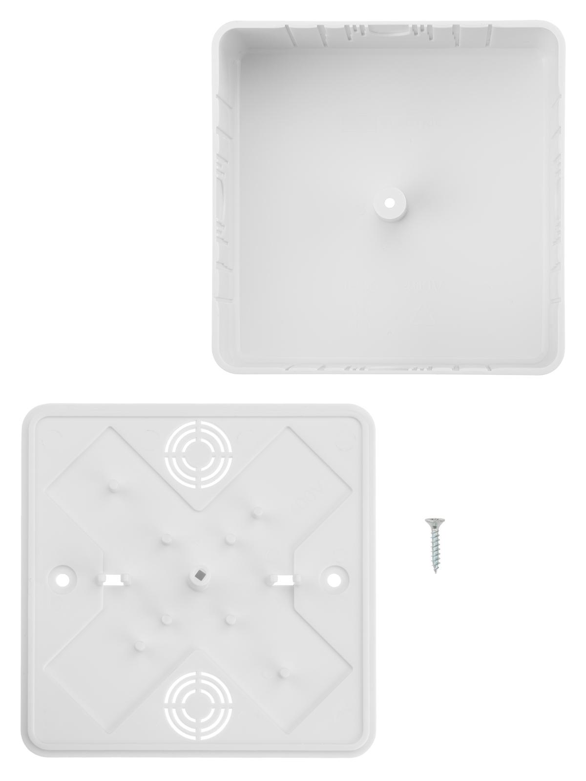 Коробка распаячная КР 100х100х44 ОП белая IP40 TDM ELECTRIC SQ1401-0209
