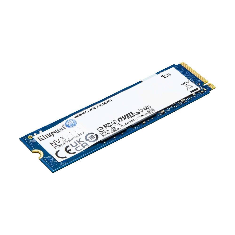 Накопитель SSD M.2 2280 1 ТБ NV3, PCIe 4.0 x4, 3D NAND, 6000/4000 Мб/с Kingston SNV3S/1000G 177645