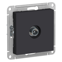 Розетка ATLASDESIGN TV оконечная 1DB механизм карбон Systeme Electric ATN001091