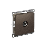 Розетка ATLASDESIGN TV оконечная 1DB механизм мокко Systeme Electric ATN000691