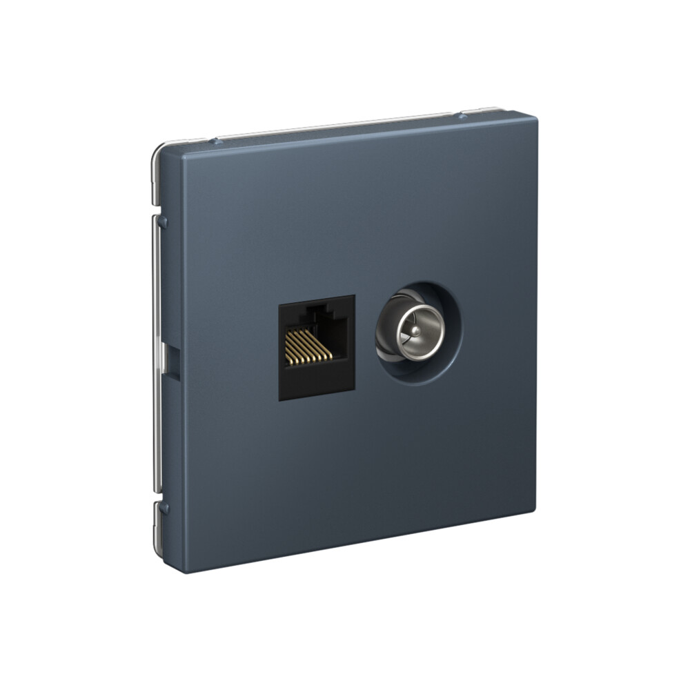 ARTGALLERY розетка двойная ТВ + компьютерная RJ45, кат. 5Е, грифель Systeme Electric GAL000789