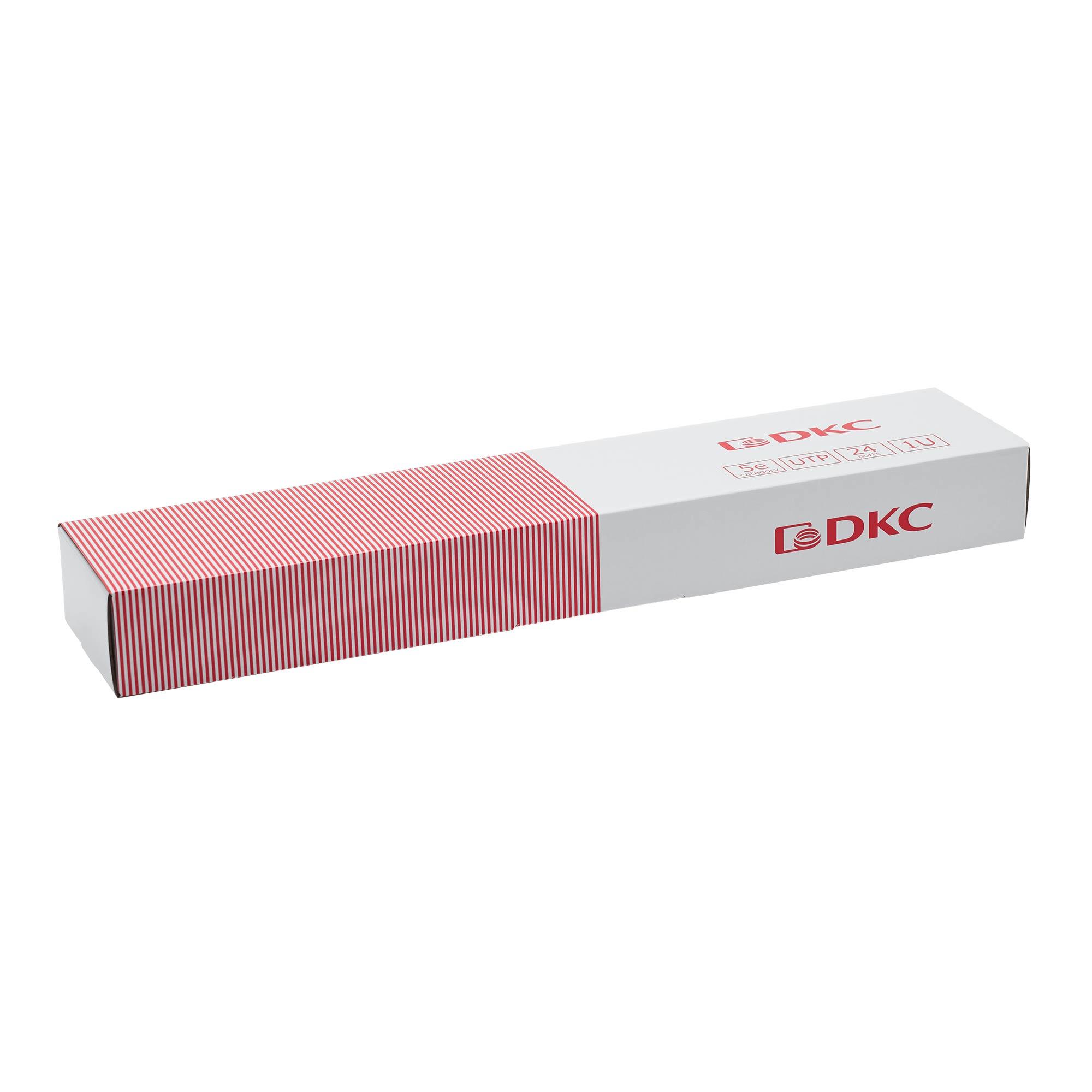 Патч-панель 19'',1U,CAT5E, 24 модуля RJ45, неэкранир ованная DKC RN5PPU24