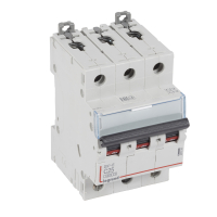 Выключатель автоматический трехполюсный 25А C DX3-E 6кА Legrand/Daccord 407293