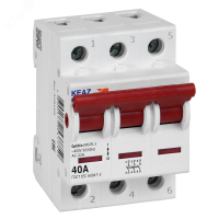 Выключатель нагрузки 3П 40А 400В OptiDin BM63PL-340-УХЛ3 (ВМ63PL) КЭАЗ 328169