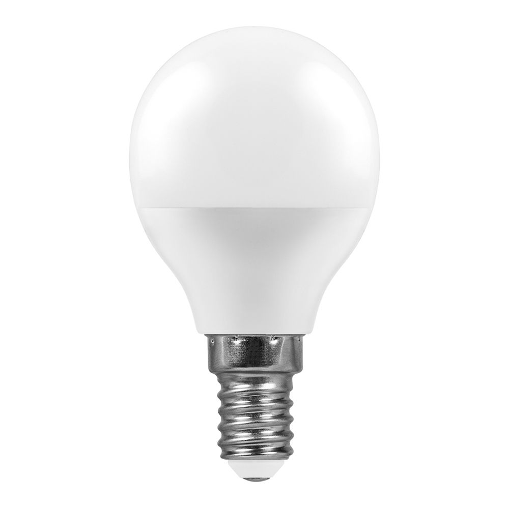 Лампа светодиодная LED 7вт Е14 теплый шар FERON LB-95 25478
