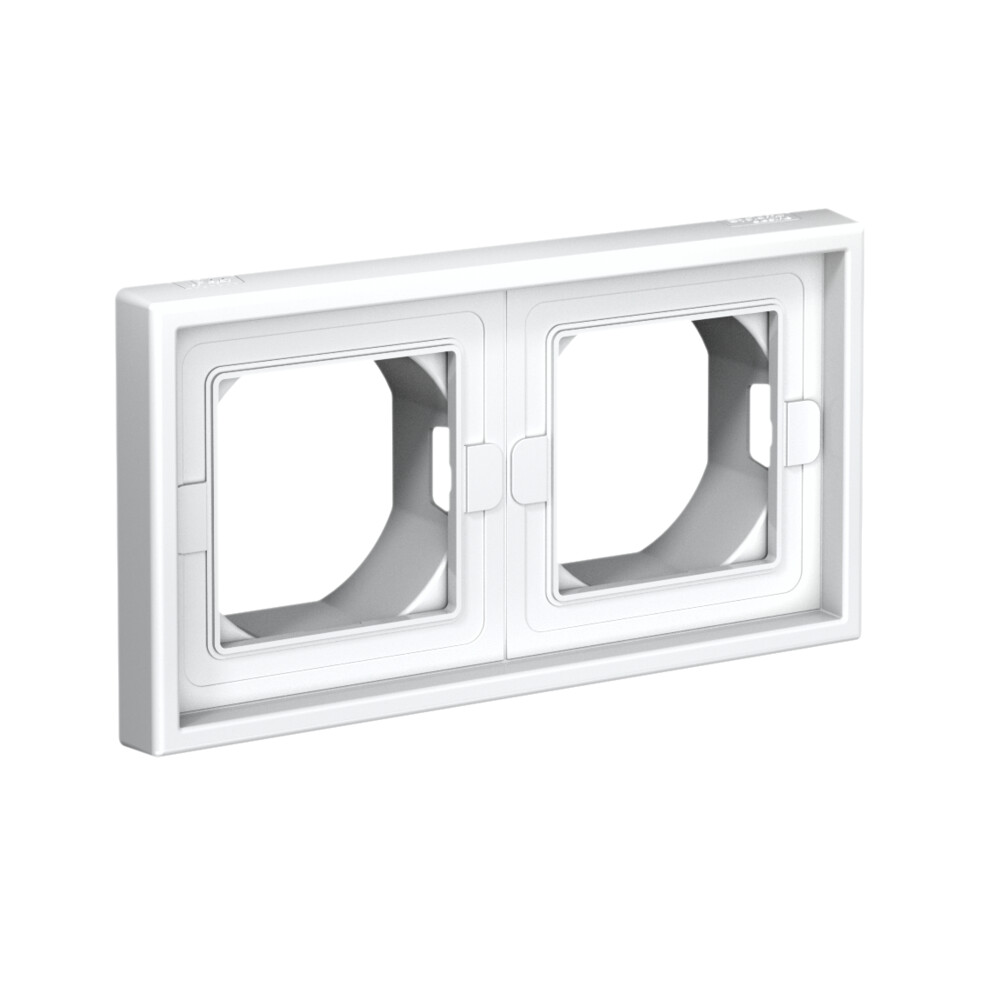 ARTGALLERY рамка 2-постовая IP44,  белый Systeme Electric GAL440102