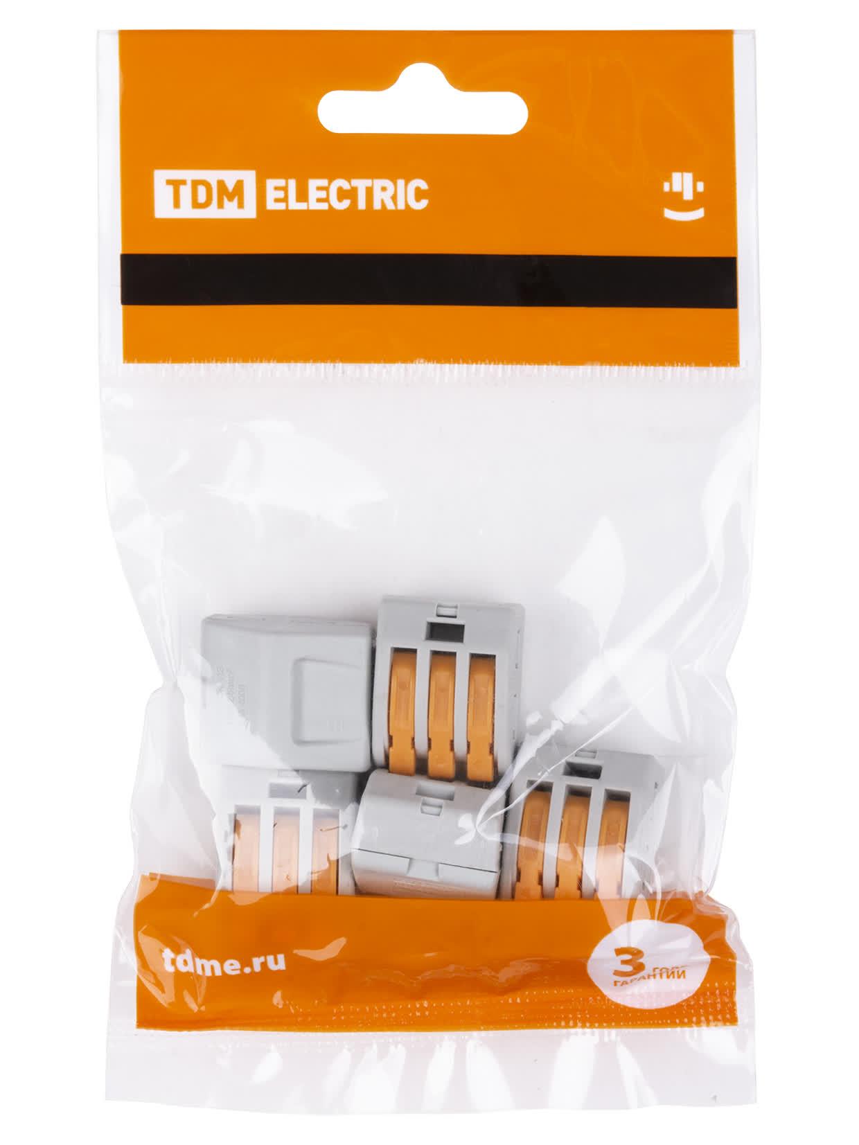 Соединительная клемма СК-413 (2,5мм2) (5 шт/упак) TDM TDM ELECTRIC SQ0527-0012