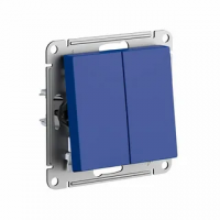 ATLASDESIGN 2-клавишный переключатель, перекрестный, 2 x сх. 7, 10АХ, механизм, АКВАМАРИН Systeme Electric ATN001173