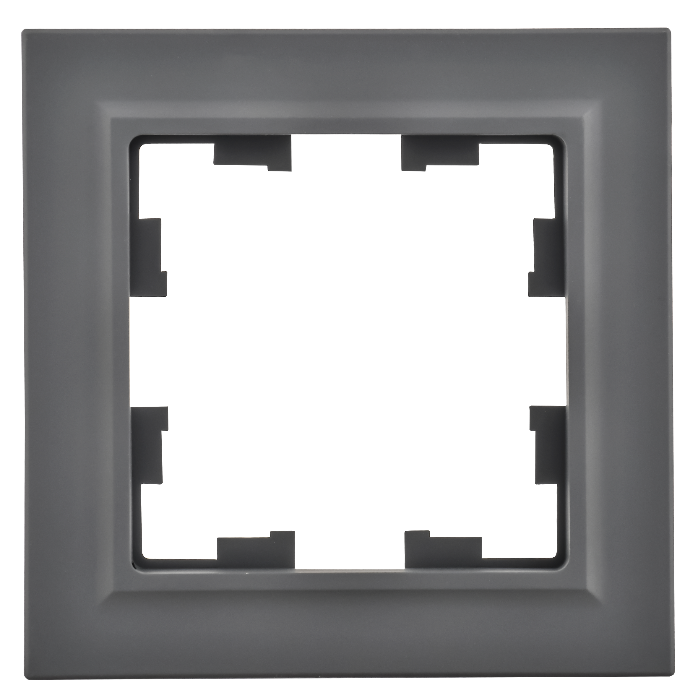 BRITE Рамка 1 пост РУ-1-БрГ графит IEK BR-M12-K53