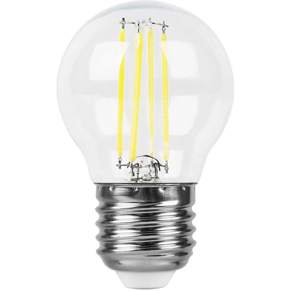 Лампа светодиодная LED 11вт Е27 теплый шар FILAMENT FERON LB-511 38015