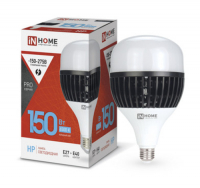 Лампа светодиодная LED-HP-PRO 150Вт 230В E27 с адаптером Е40 6500К 14250Лм IN HOME IN-HOME 4690612035703