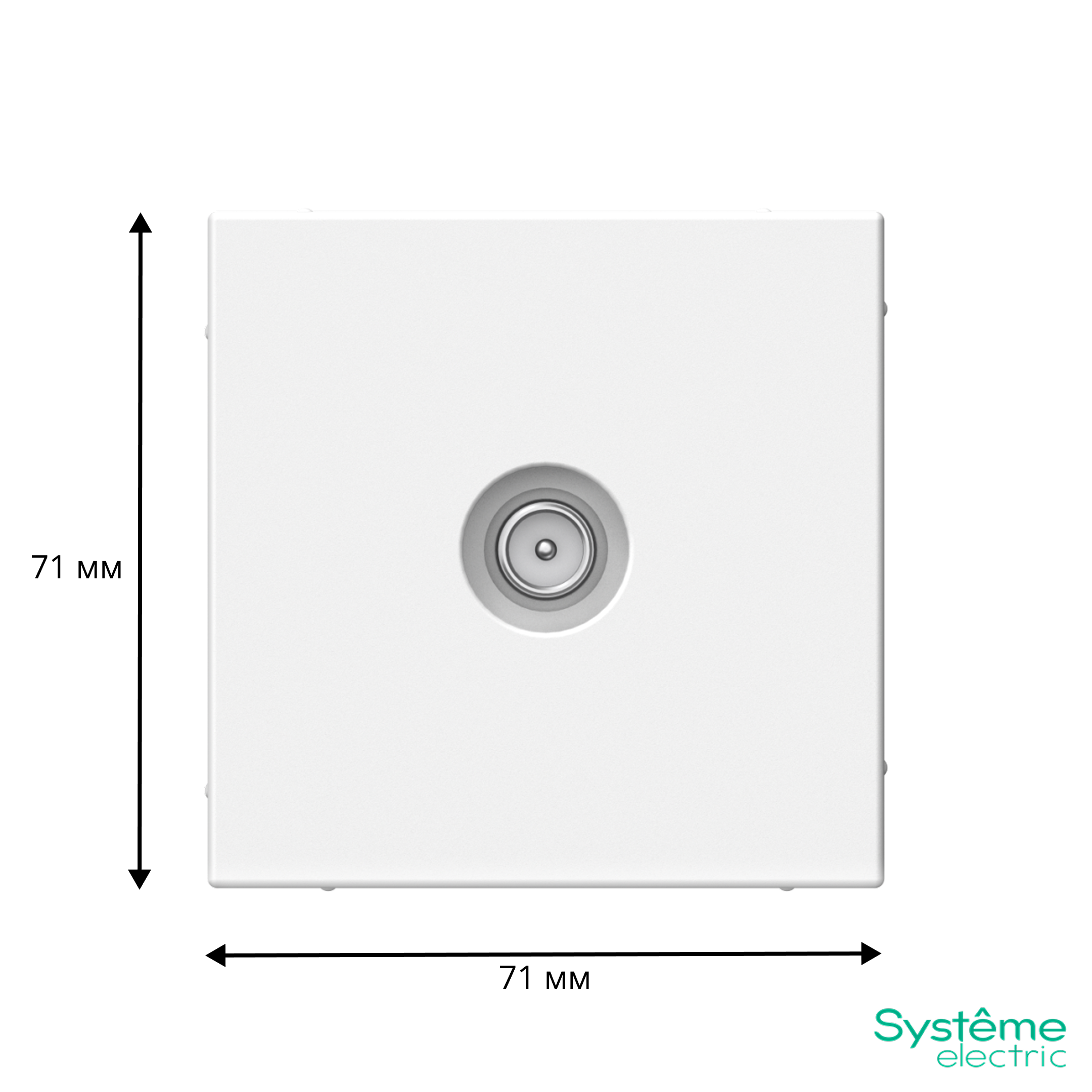 ARTGALLERY TV розетка проходная 4DB, механизм, лотос Systeme Electric GAL001392