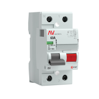 Устройство защитного отключения DV 2P 63А/300мА (AC) AVERES EKF rccb-2-63-300-ac-av