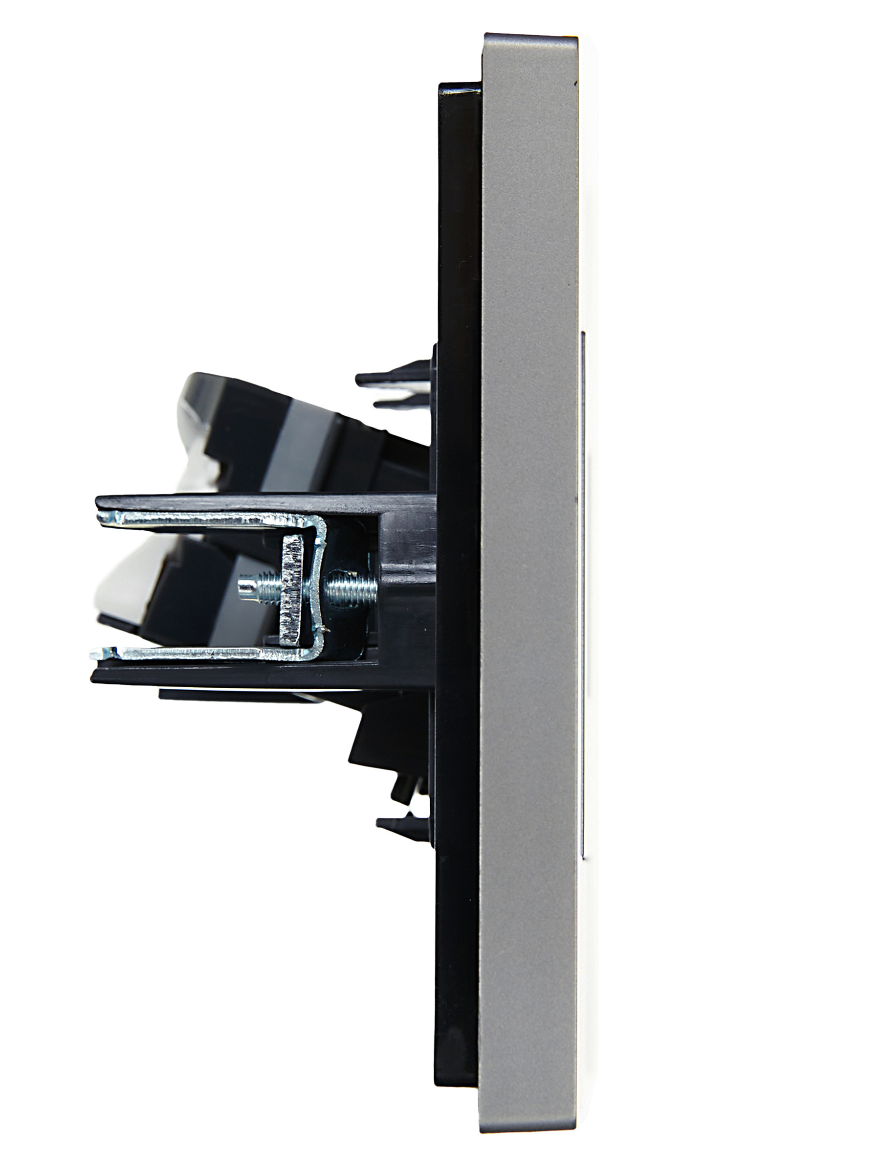 FORTE&PIANO Розетка компьютерная RJ45 кат.5E FP532 сталь IEK FP-K10-1-K46
