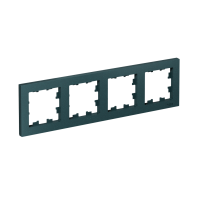 Рамка четырехпостовая ATLASDESIGN универсальная изумруд Systeme Electric ATN000804